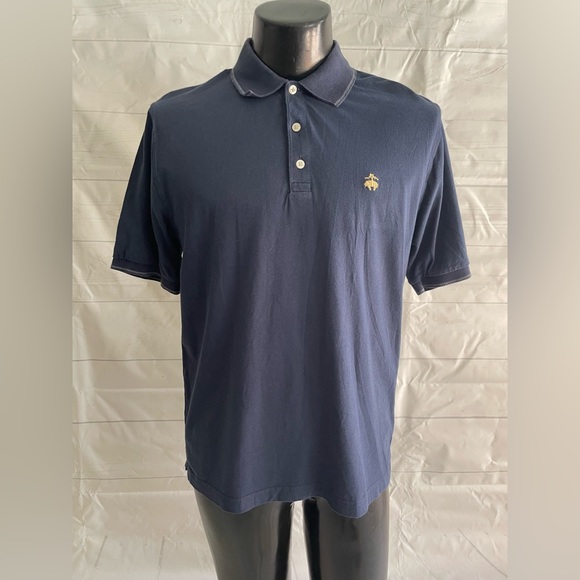 Brooks Brothers 346 Polo Shirt Mens Medium M Navy Original Fit Soft Cotton # - Picture 1 of 7